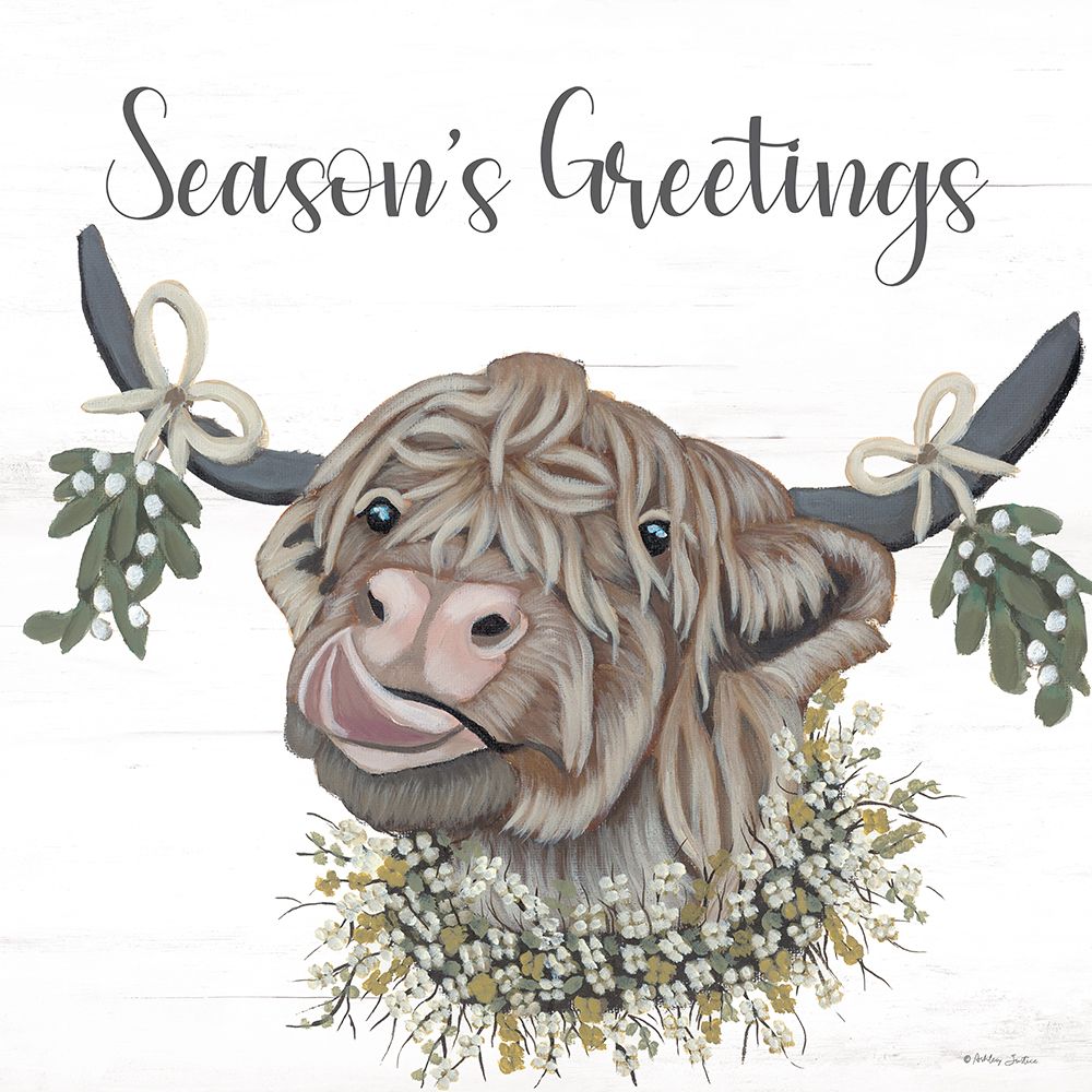 Seasons Greetings Adeline art print by Ashley Justice for $57.95 CAD