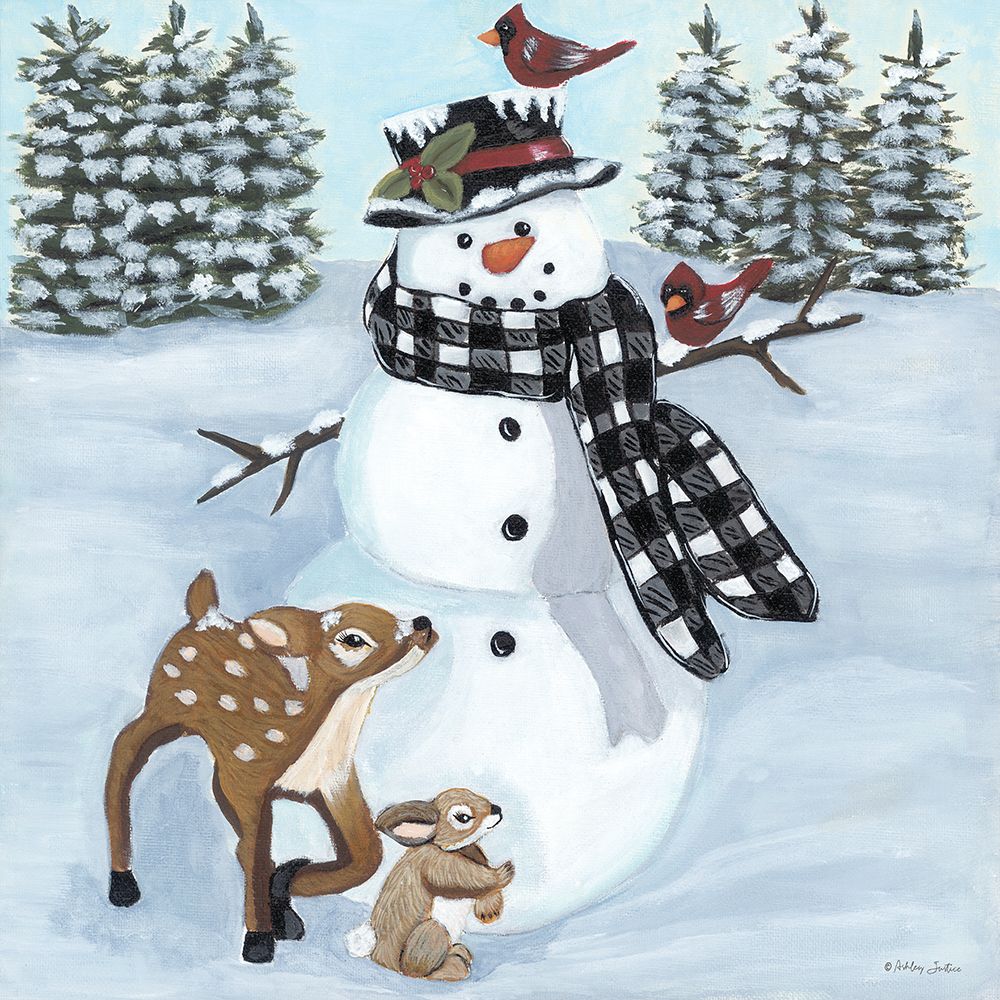 Winter Time Friends art print by Ashley Justice for $57.95 CAD