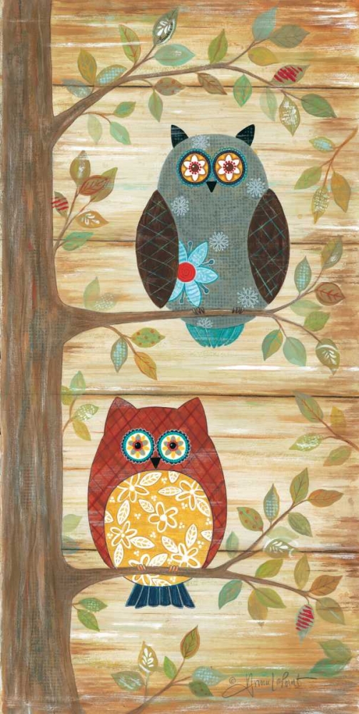 Two Wise Owls art print by Annie LaPoint for $57.95 CAD