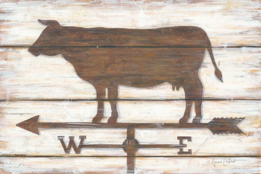 Farmhouse Cow art print by Annie LaPoint for $57.95 CAD