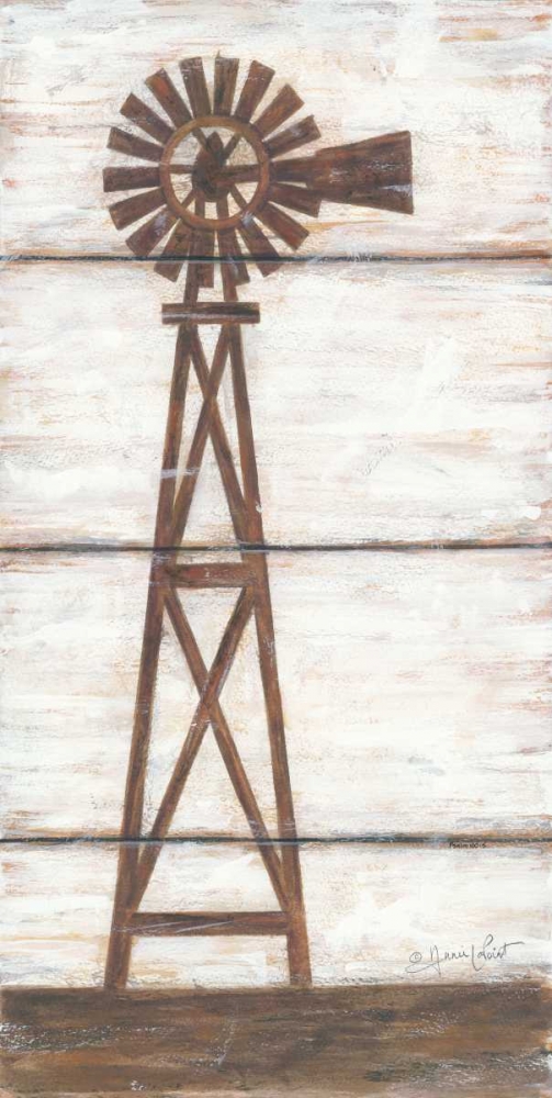 Farmhouse Windmill I art print by Annie LaPoint for $57.95 CAD