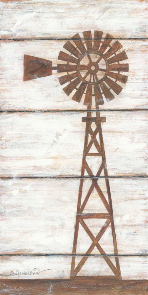 Farmhouse Windmill II art print by Annie LaPoint for $57.95 CAD