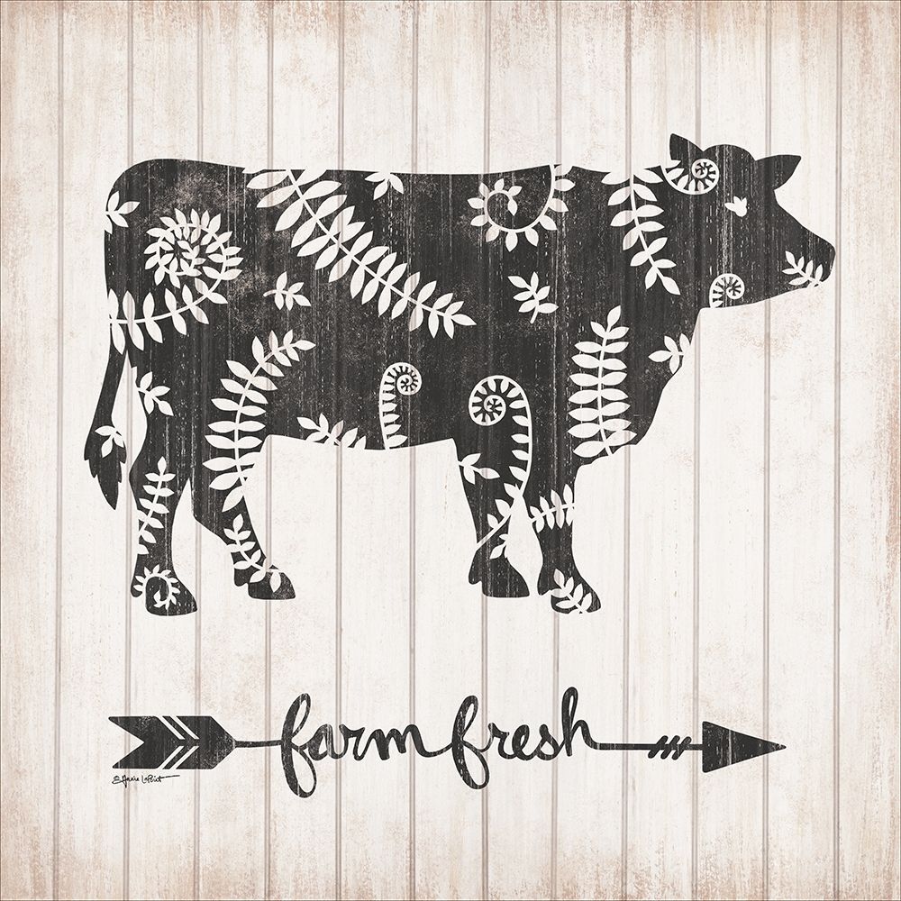Farm Fresh Cow art print by Annie LaPoint for $57.95 CAD