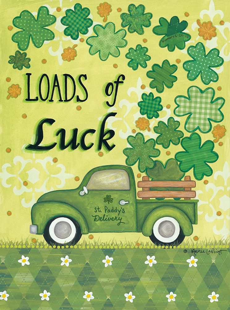 Loads of Luck Truck art print by Annie LaPoint for $57.95 CAD