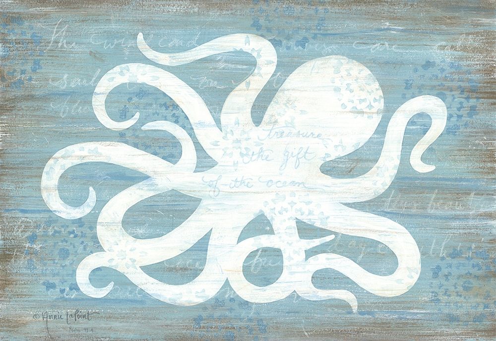 Ocean Octopus   art print by Annie LaPoint for $57.95 CAD