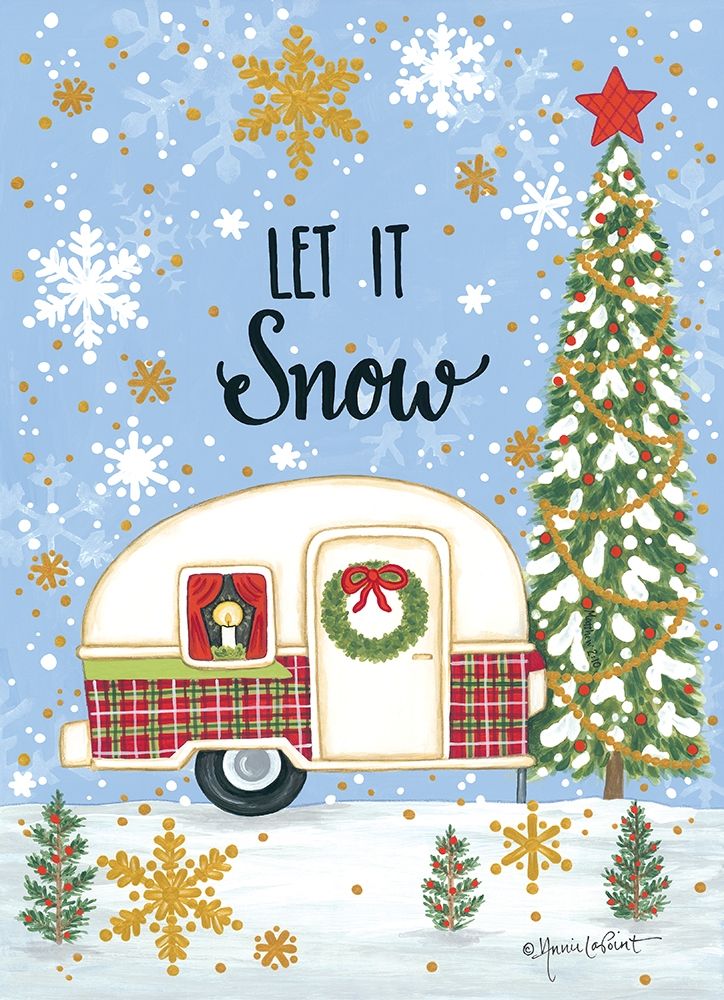 Let It Snow Camper art print by Annie LaPoint for $57.95 CAD