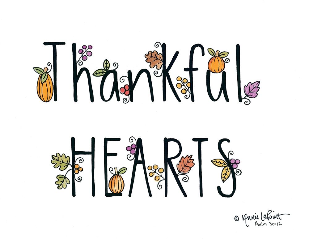 Thankful Hearts art print by Annie LaPoint for $57.95 CAD