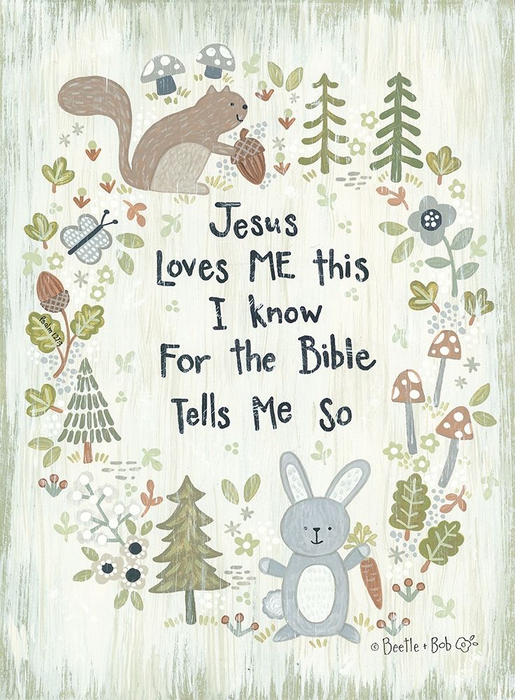 Jesus Loves Me - Woodland art print by Annie LaPoint for $57.95 CAD