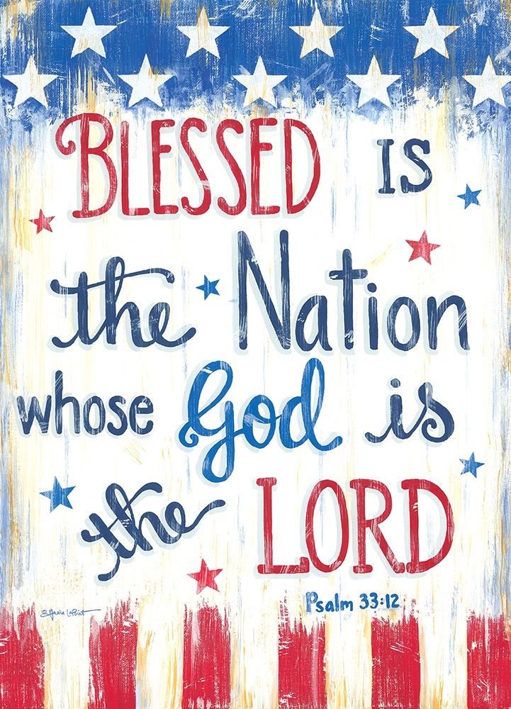 Blessed is the Nation art print by Annie LaPoint for $57.95 CAD