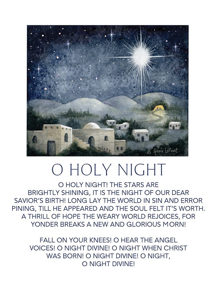 O Holy Night Nativity art print by Annie LaPoint for $57.95 CAD