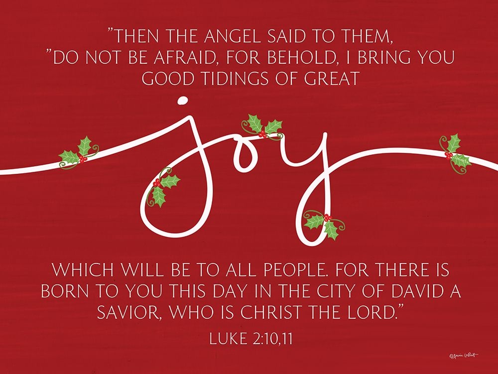 Joy Luke 2:10,11 art print by Annie LaPoint for $57.95 CAD