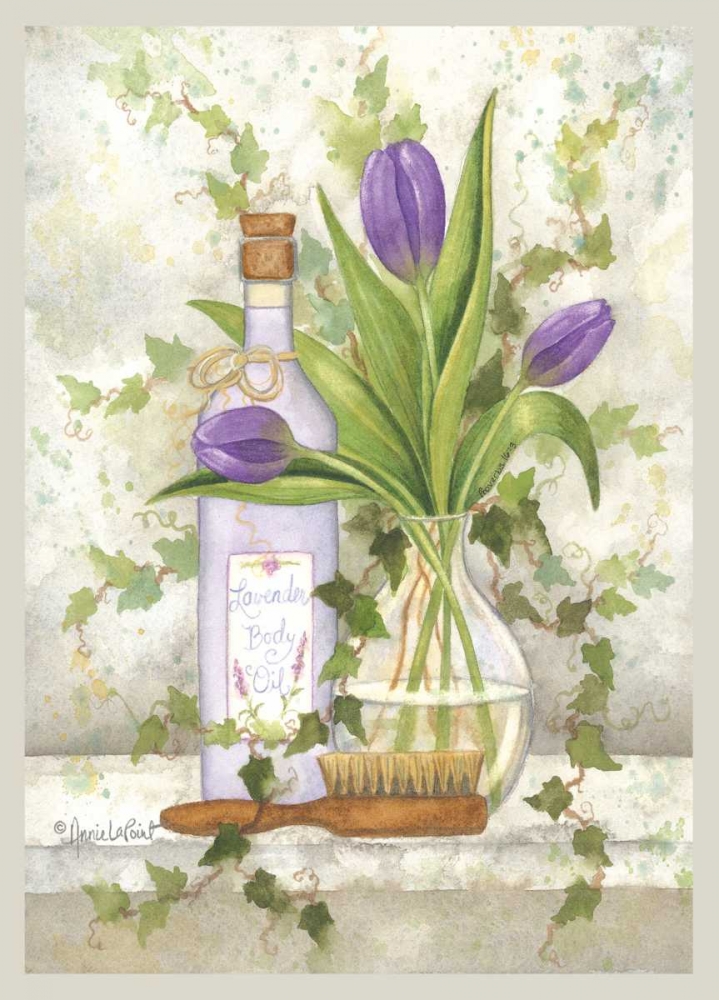 Lavender Body Oil art print by Annie LaPoint for $57.95 CAD