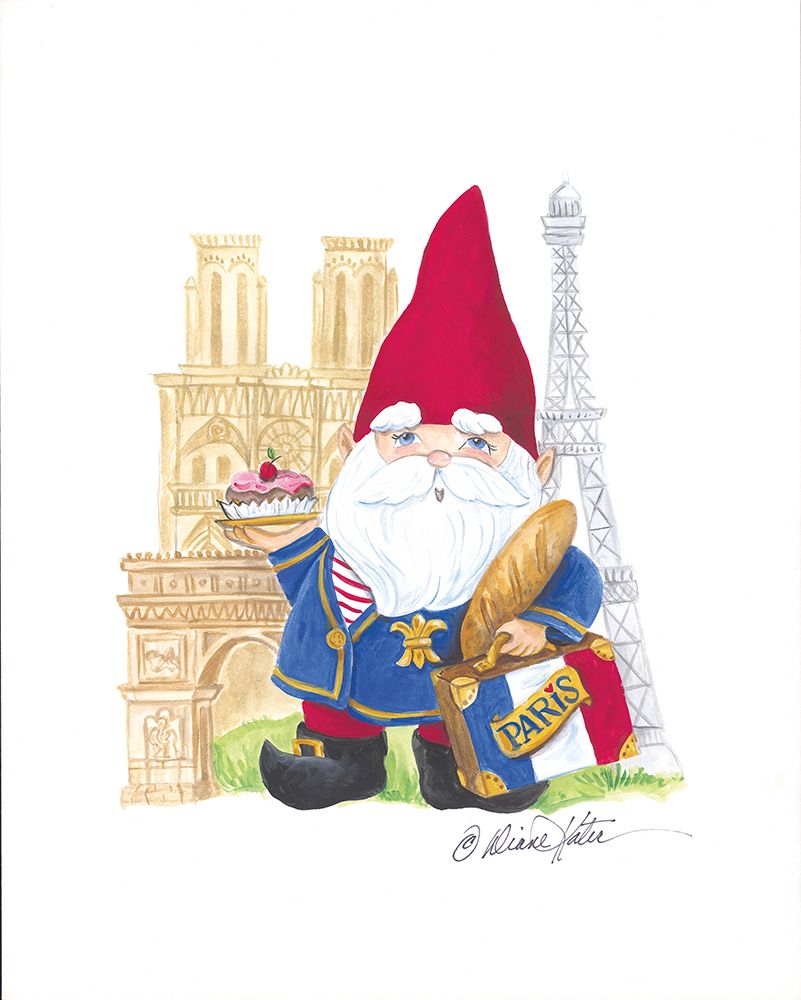 Paris Gnome art print by Diane Kater for $57.95 CAD