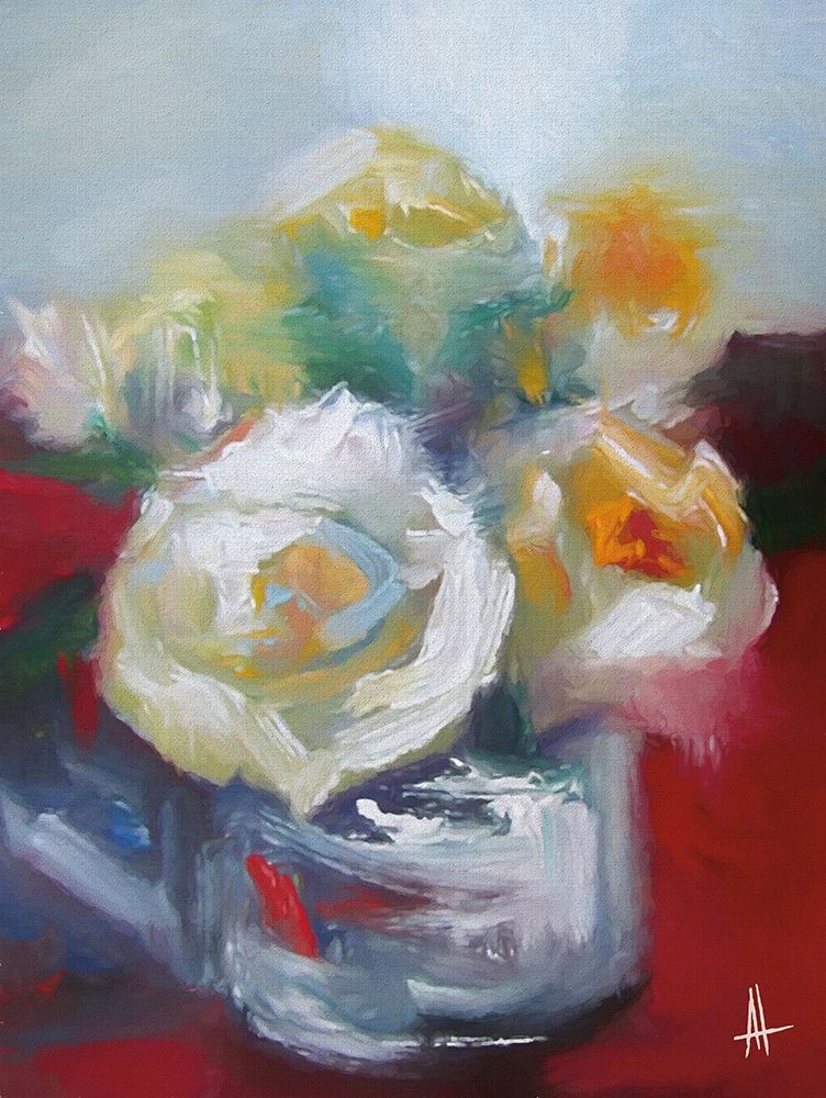 Wild Roses II art print by Anne Thouthip for $57.95 CAD