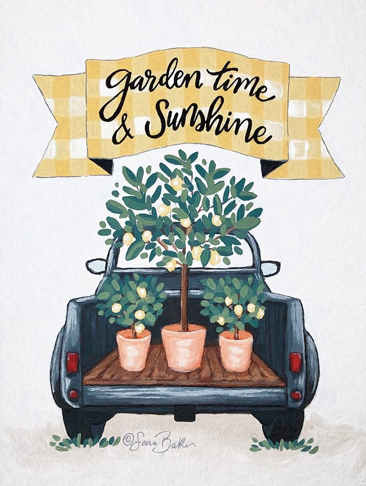 Garden Time And Sunshine I art print by Roey Ebert for $57.95 CAD