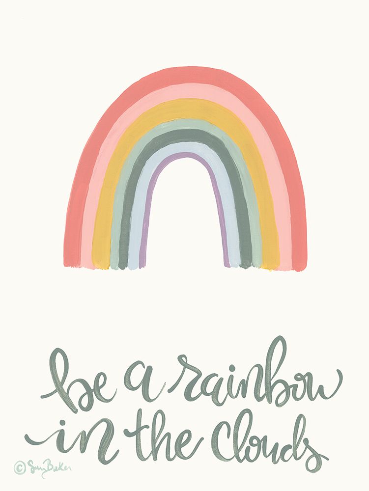 Rainbow in the Clouds     art print by Sara Baker for $57.95 CAD