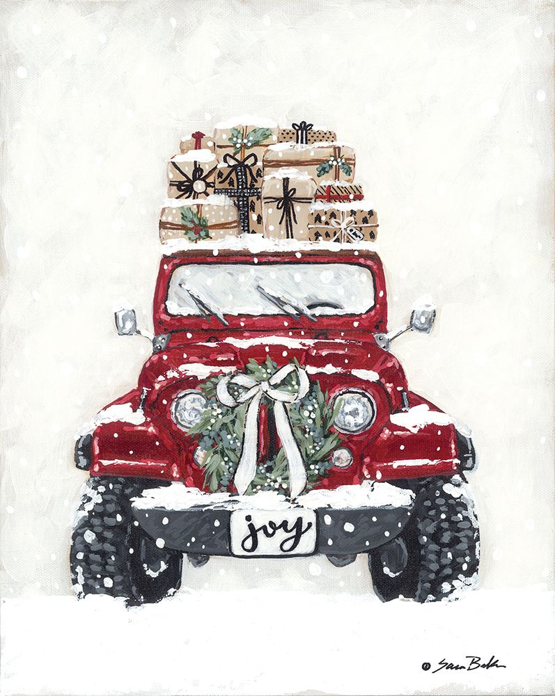 Snow Day Delivery art print by Sara Baker for $57.95 CAD