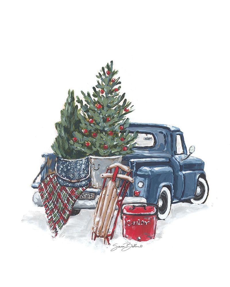 Old Time Christmas Tradition II art print by Sara Baker for $57.95 CAD