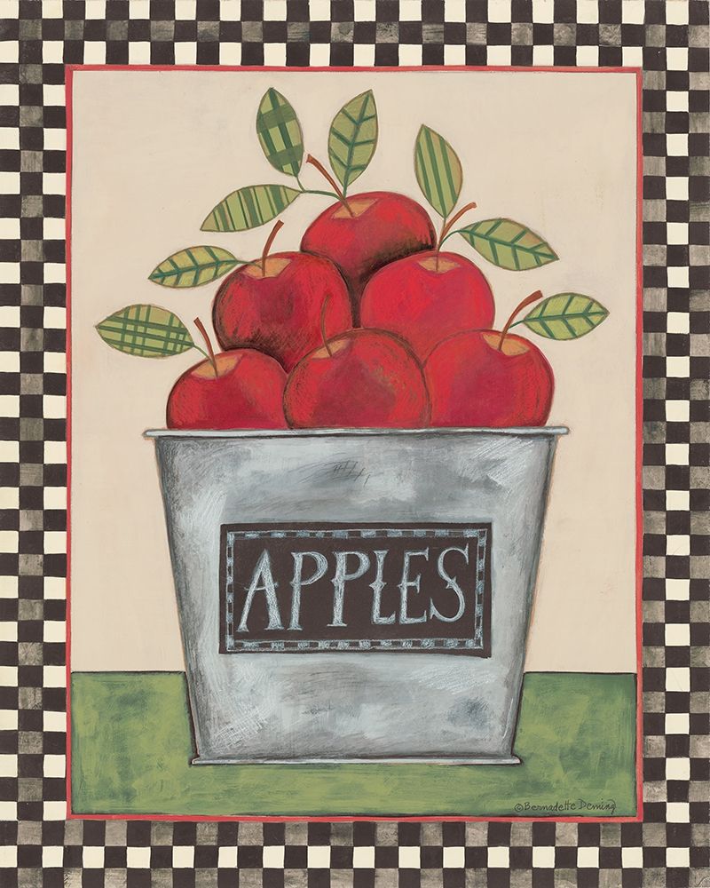 Bucket of Apples art print by Bernadette Deming for $57.95 CAD
