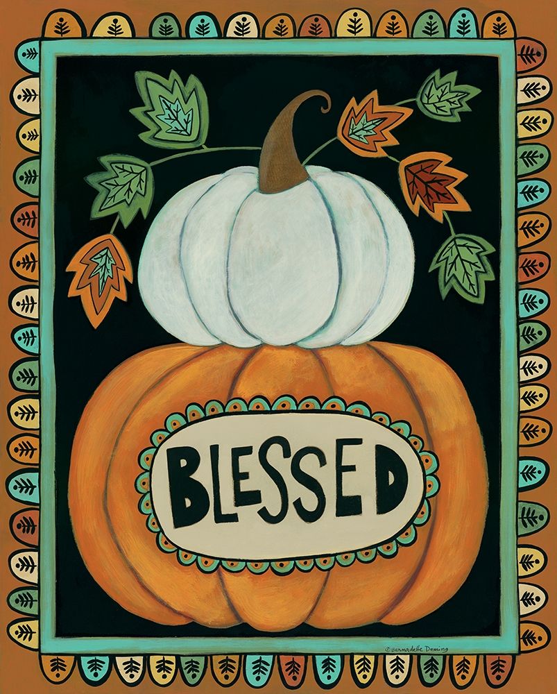 Blessed Pumpkins art print by Bernadette Deming for $57.95 CAD