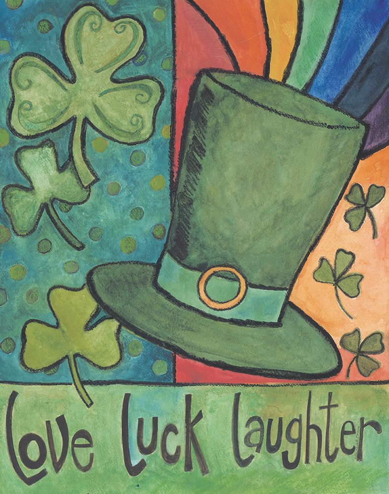 Love-Luck-Laughter art print by Bernadette Deming for $57.95 CAD