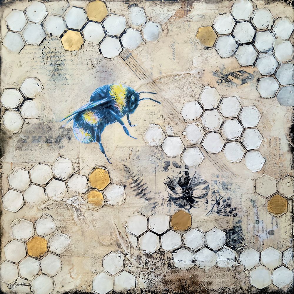 Busy Bees 2 art print by Britt Hallowell for $57.95 CAD