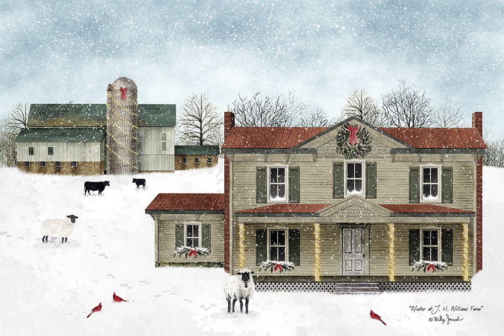 Winter at J.H. Williams Farm art print by Billy Jacobs for $57.95 CAD