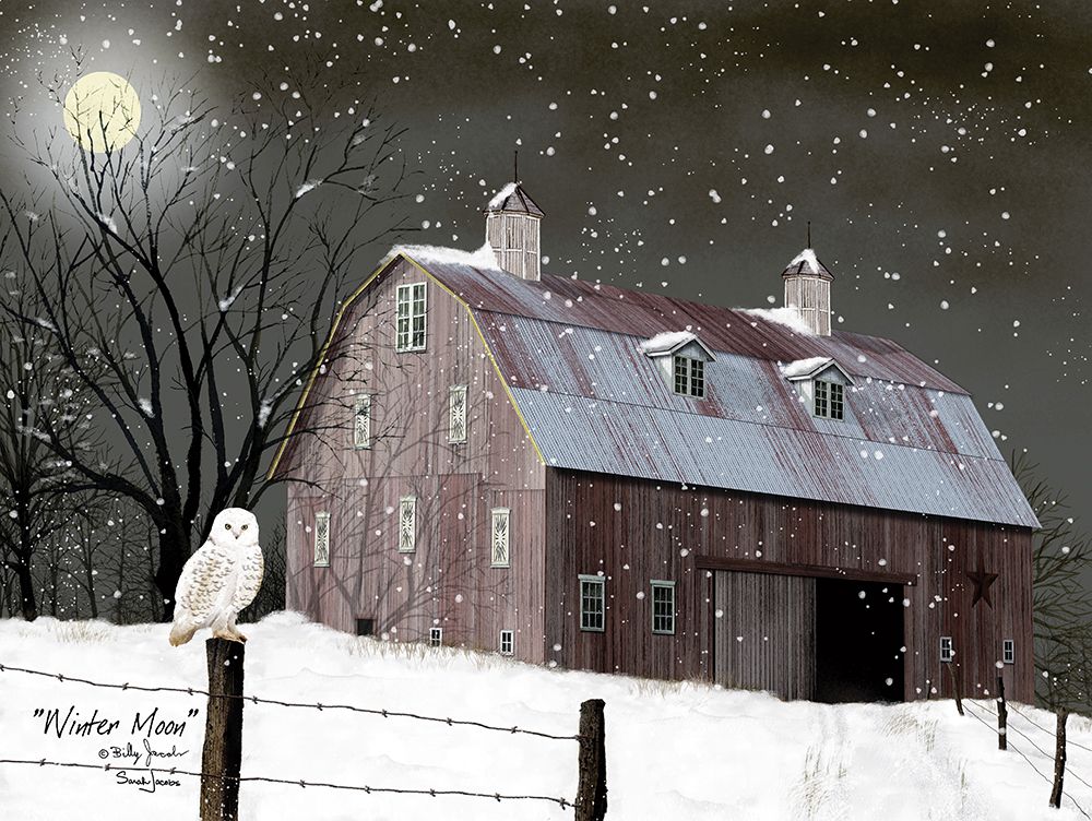 Winter Moon art print by Billy Jacobs for $57.95 CAD