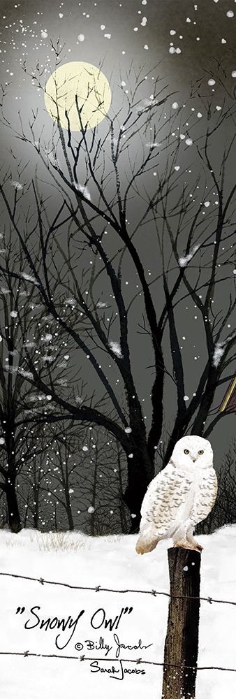 Snowy Owl art print by Billy Jacobs for $57.95 CAD