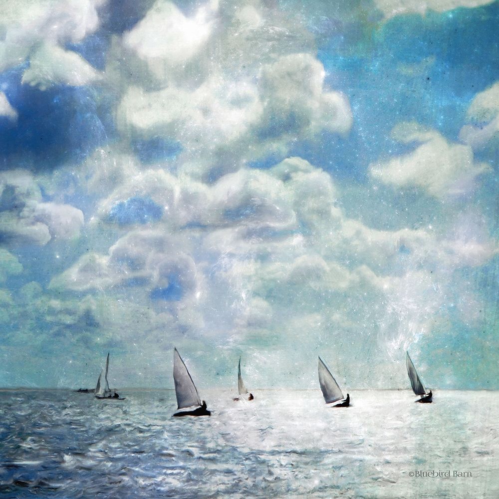 Sailing White Waters art print by Bluebird Barn for $57.95 CAD