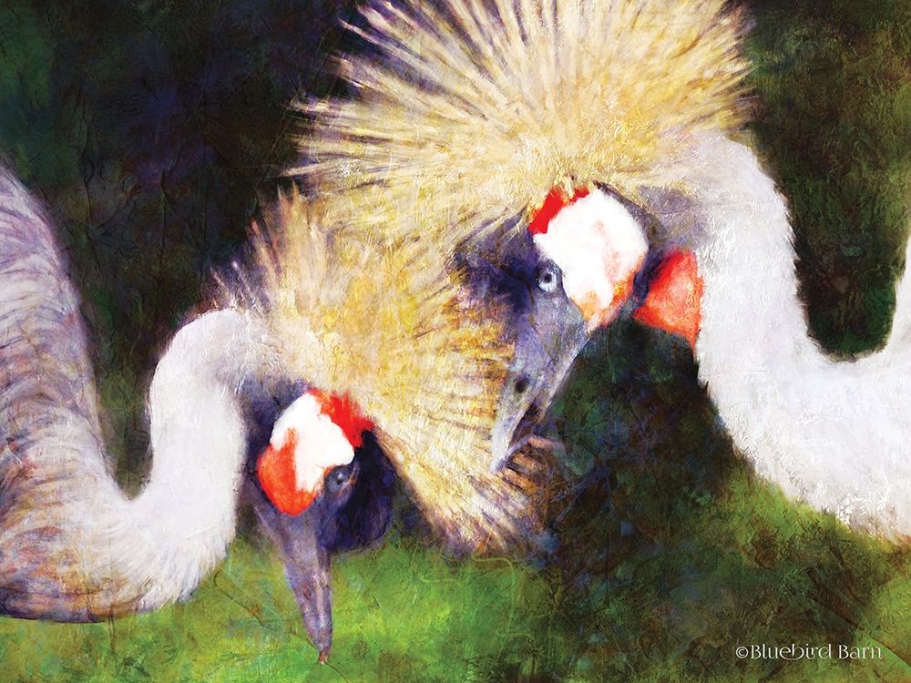 Two Cranes    art print by Bluebird Barn for $57.95 CAD