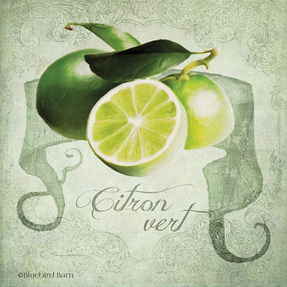 Vintage Limes Citron art print by Bluebird Barn for $57.95 CAD