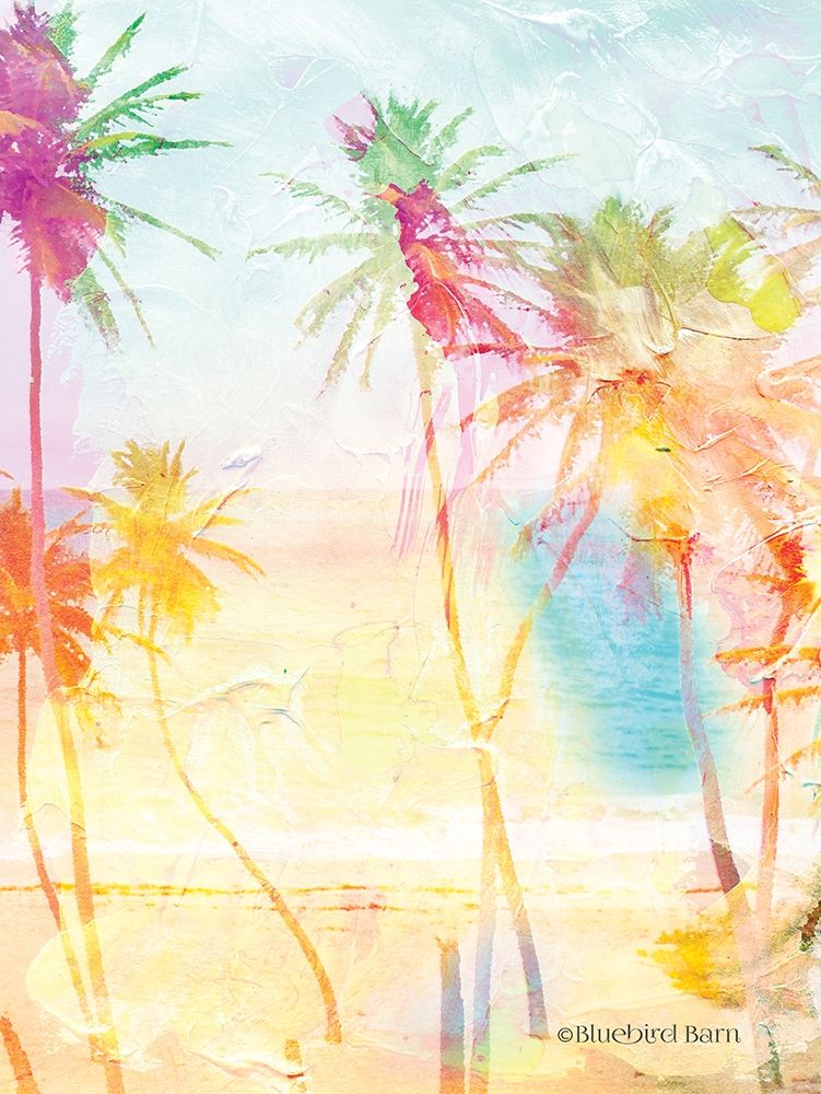 Bright Summer Palm Group I art print by Bluebird Barn for $57.95 CAD