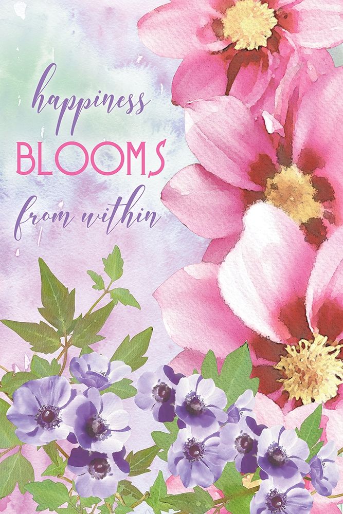 Happiness Blooms Within art print by Bluebird Barn for $57.95 CAD