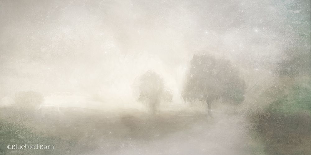 Foggy Soft Morning Landscape art print by Bluebird Barn for $57.95 CAD