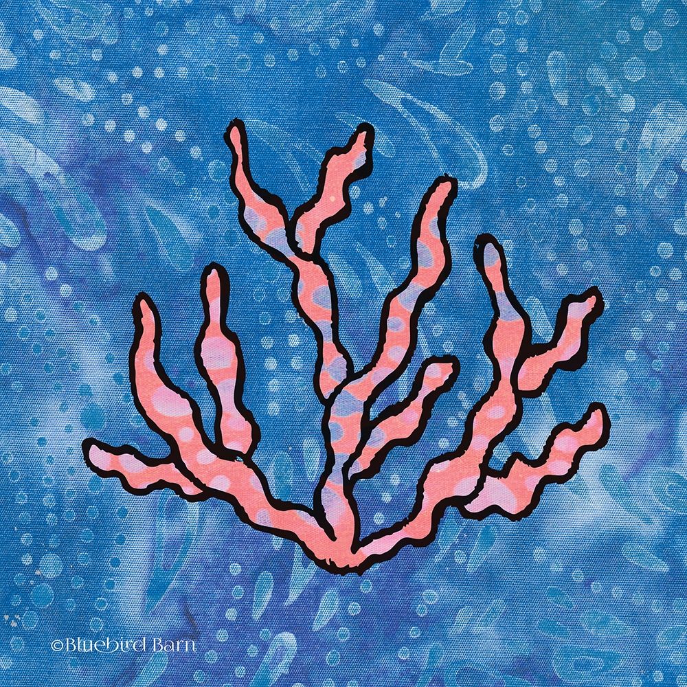 Whimsy Coastal Conch Coral art print by Bluebird Barn for $57.95 CAD