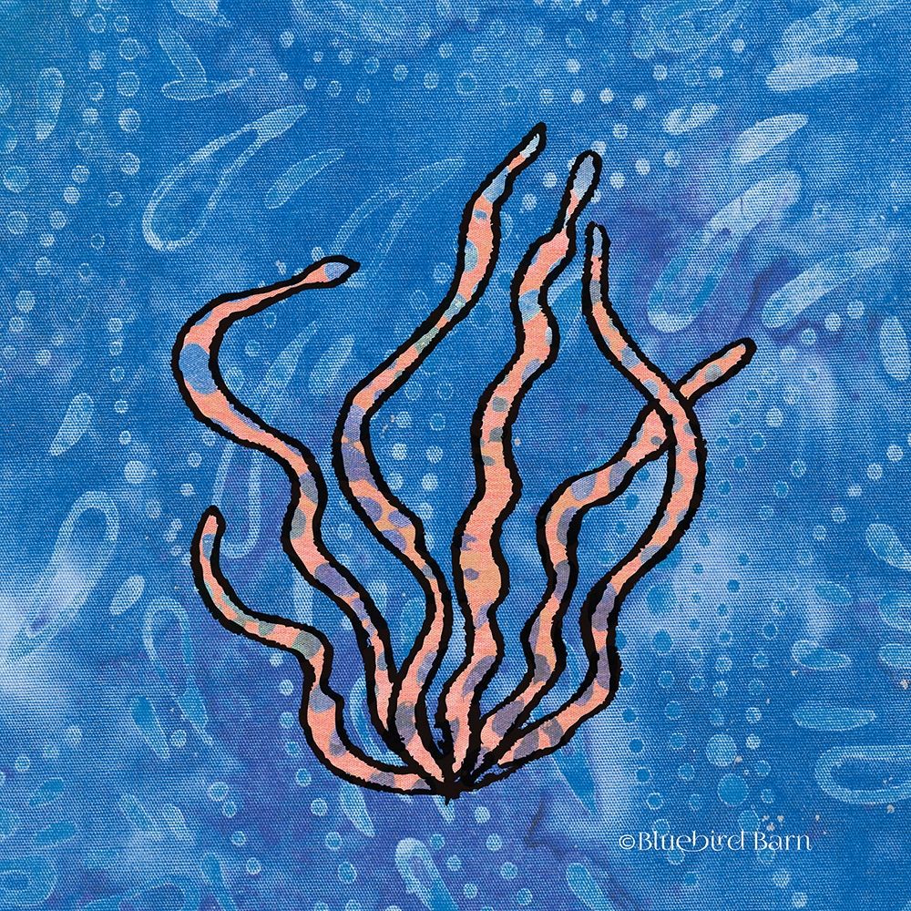 Whimsy Coastal Conch Seaweed art print by Bluebird Barn for $57.95 CAD
