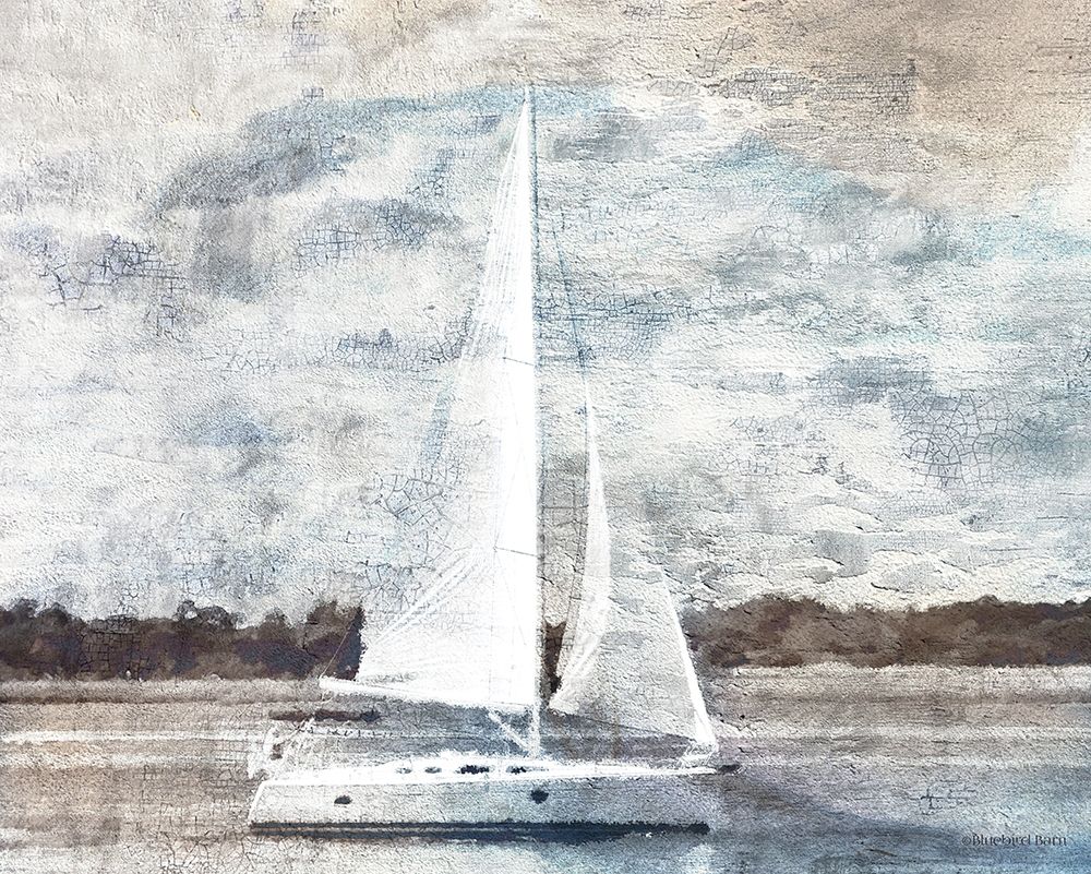 Sailboat on Water art print by Bluebird Barn for $57.95 CAD