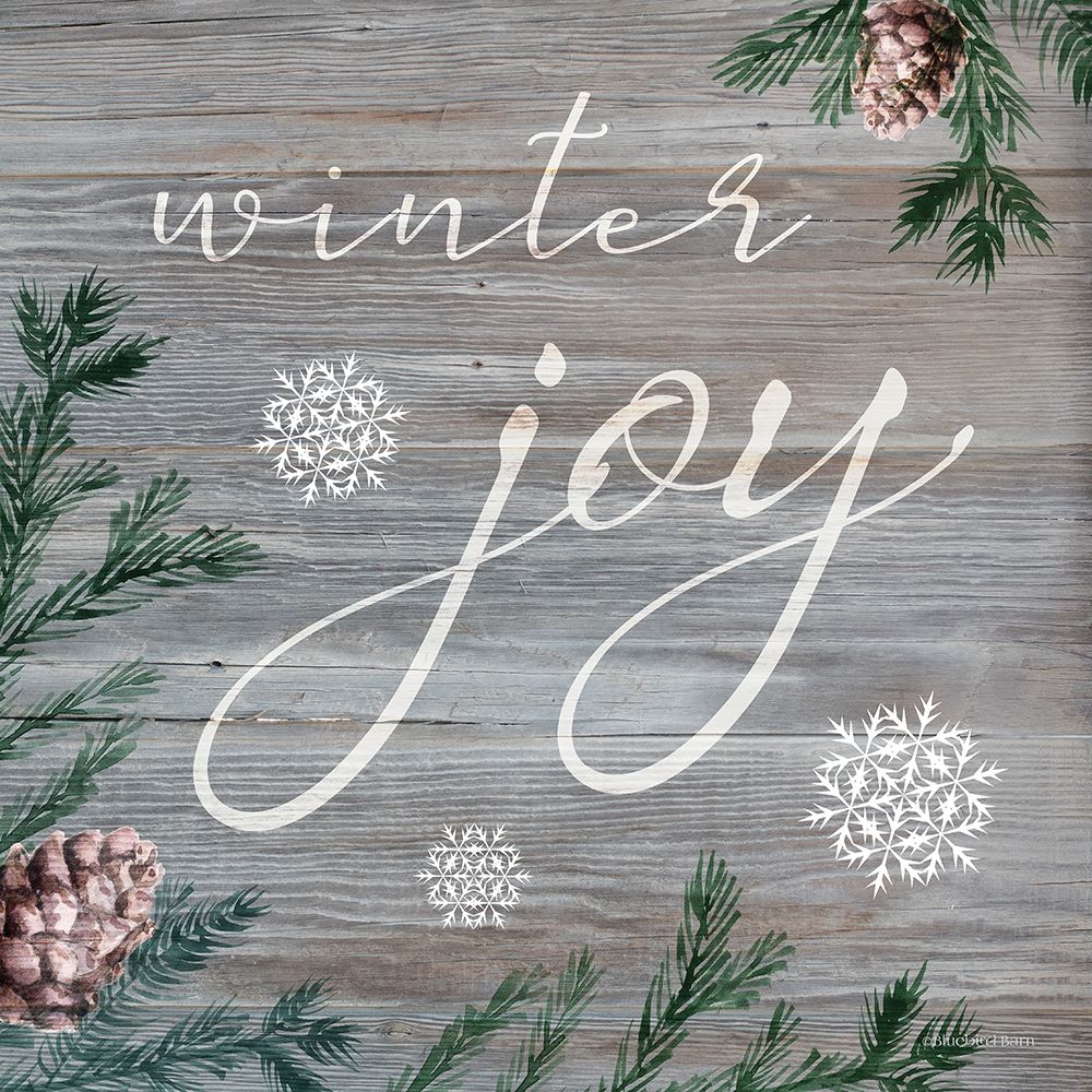 Winter Joy art print by Bluebird Barn for $57.95 CAD