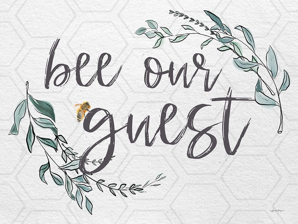Bee Our Guest   art print by Susie Boyer for $57.95 CAD