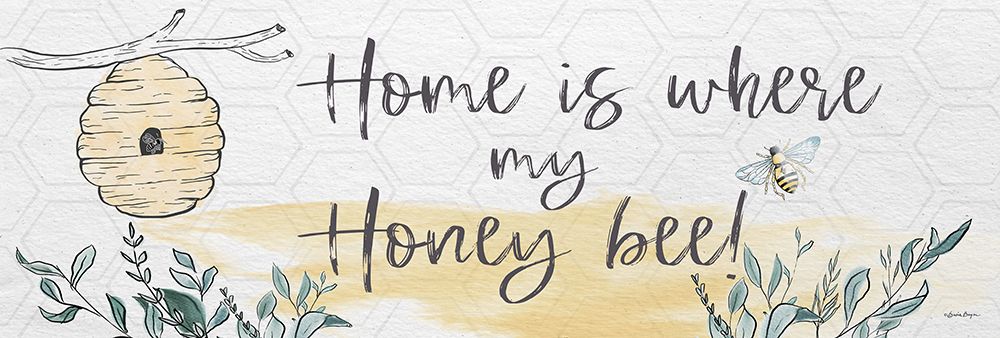 Home Is Where My Honey Bee   art print by Susie Boyer for $57.95 CAD
