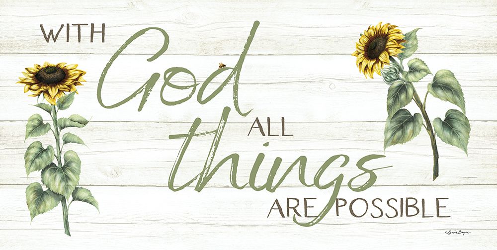 With God All Things Are Possible art print by Susie Boyer for $57.95 CAD