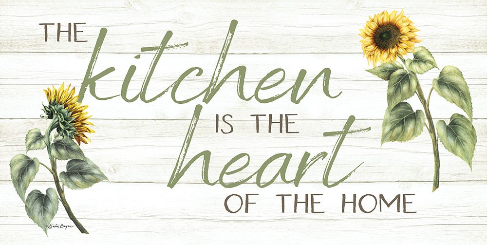 The Kitchen is the Heart of the Home art print by Susie Boyer for $57.95 CAD