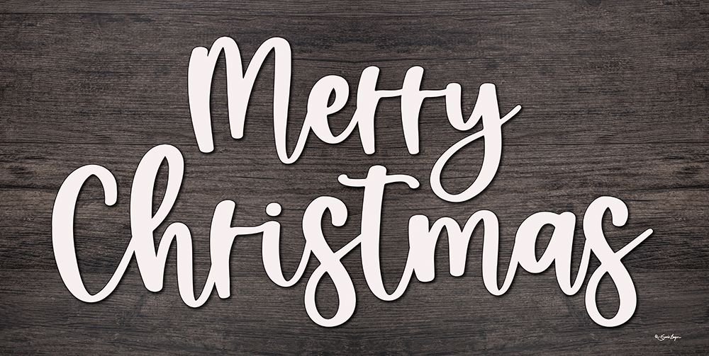 Merry Christmas Sign art print by Susie Boyer for $57.95 CAD