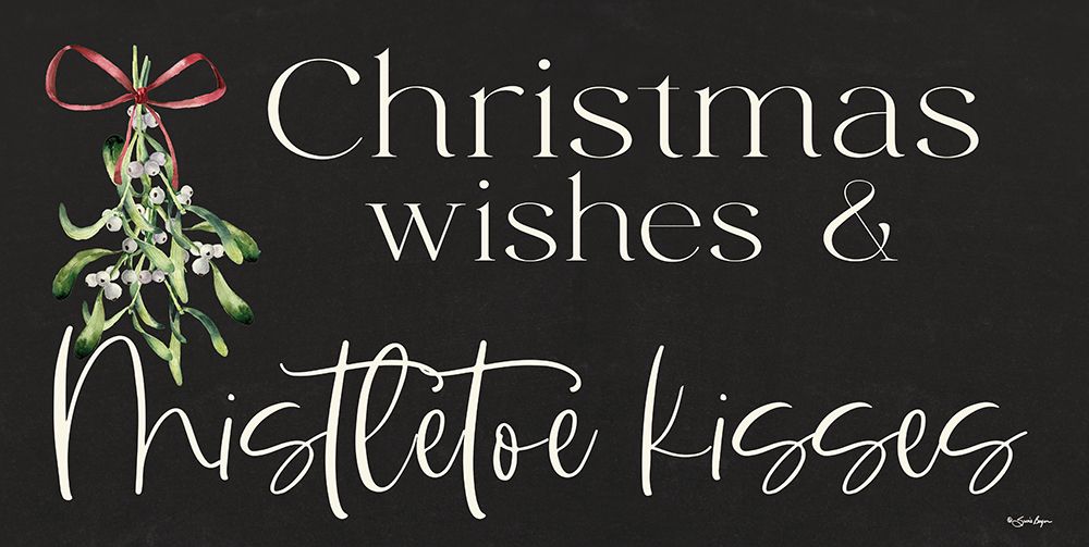 Christmas Wishes And Mistletoe Kisses art print by Susie Boyer for $57.95 CAD