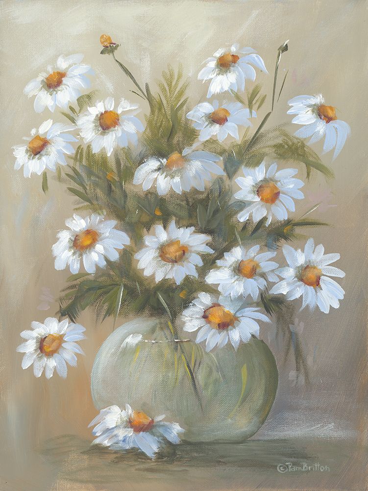 Bowl of Daisies art print by Pam Britton for $57.95 CAD