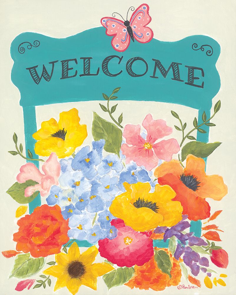 Bunches of Welcome art print by Pam Britton for $57.95 CAD