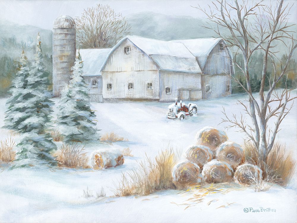Winter Hay art print by Pam Britton for $57.95 CAD