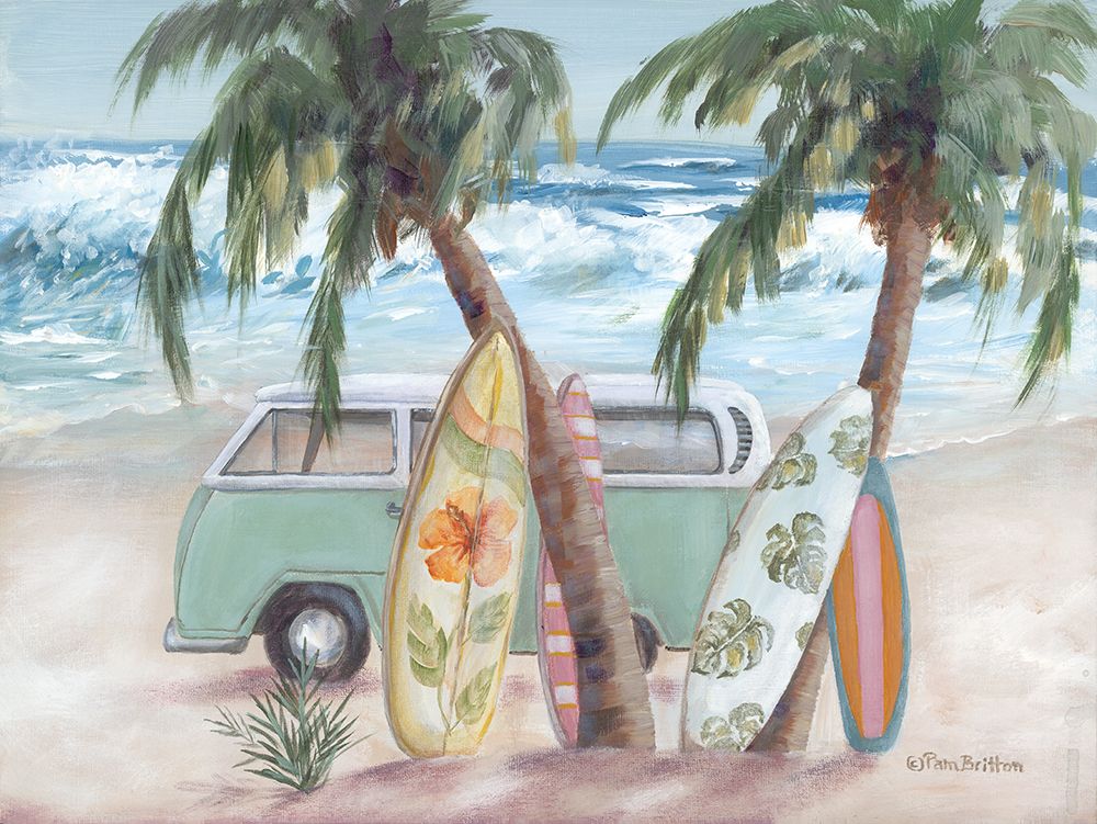 Surf Day I art print by Pam Britton for $57.95 CAD