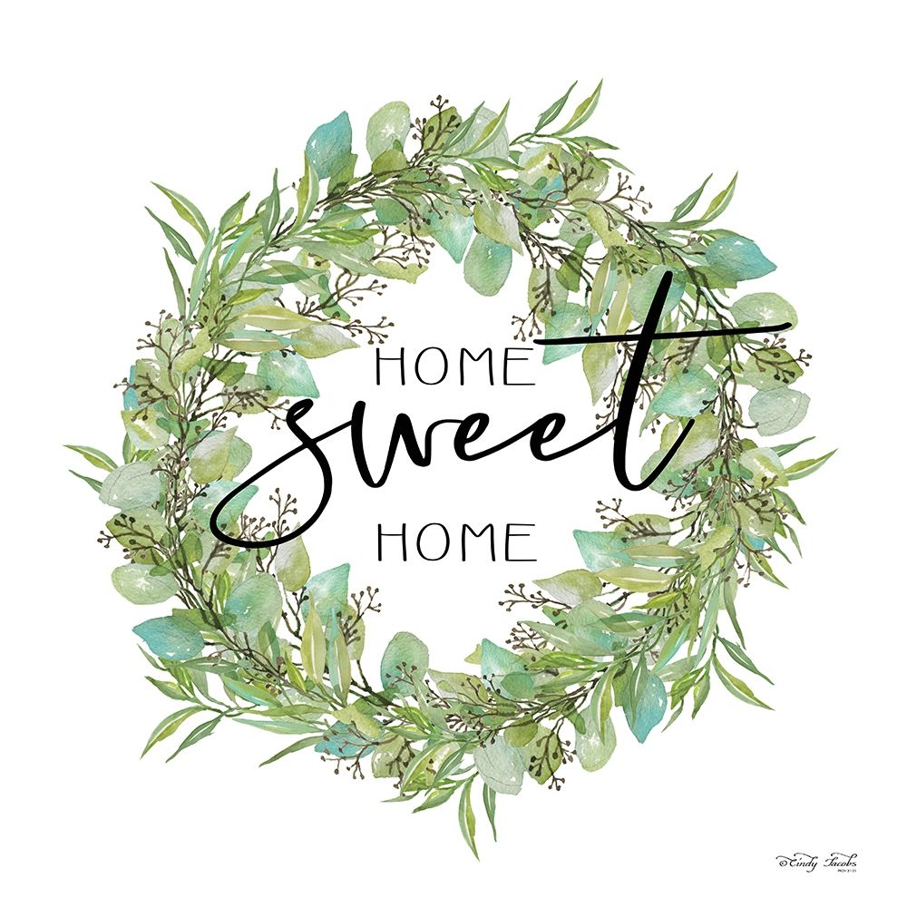 Home Sweet Home Wreath I    art print by Cindy Jacobs for $57.95 CAD